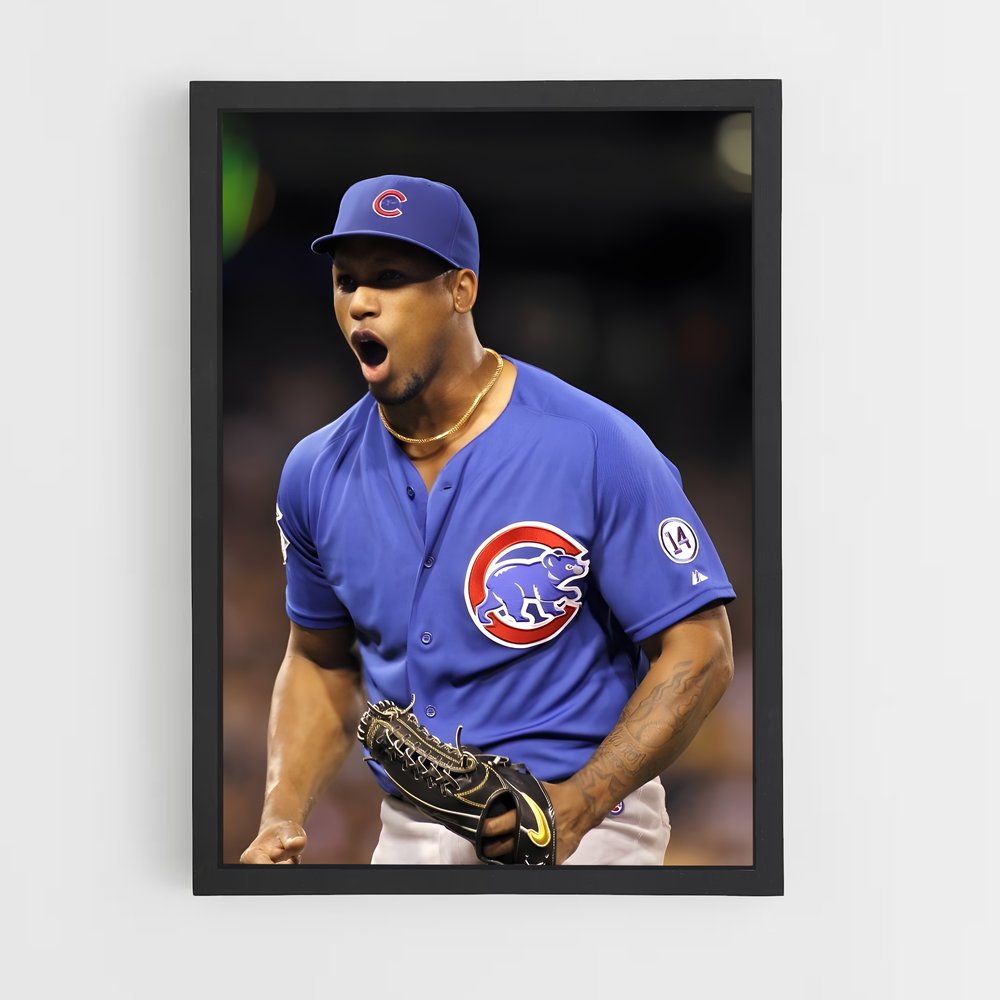 Poster La Réaction de Carlos – affiche Baseball (vue 2)